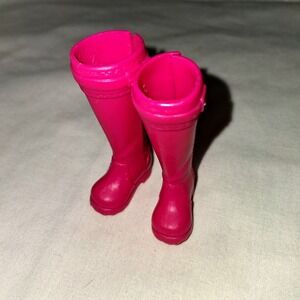 Stacie Doll Shoes, Hot Pink Plastic Boots for‎ Barbie's Little Sister